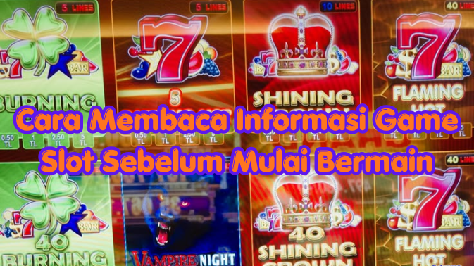 Cara Membaca Informasi Game Slot Sebelum Mulai Bermain